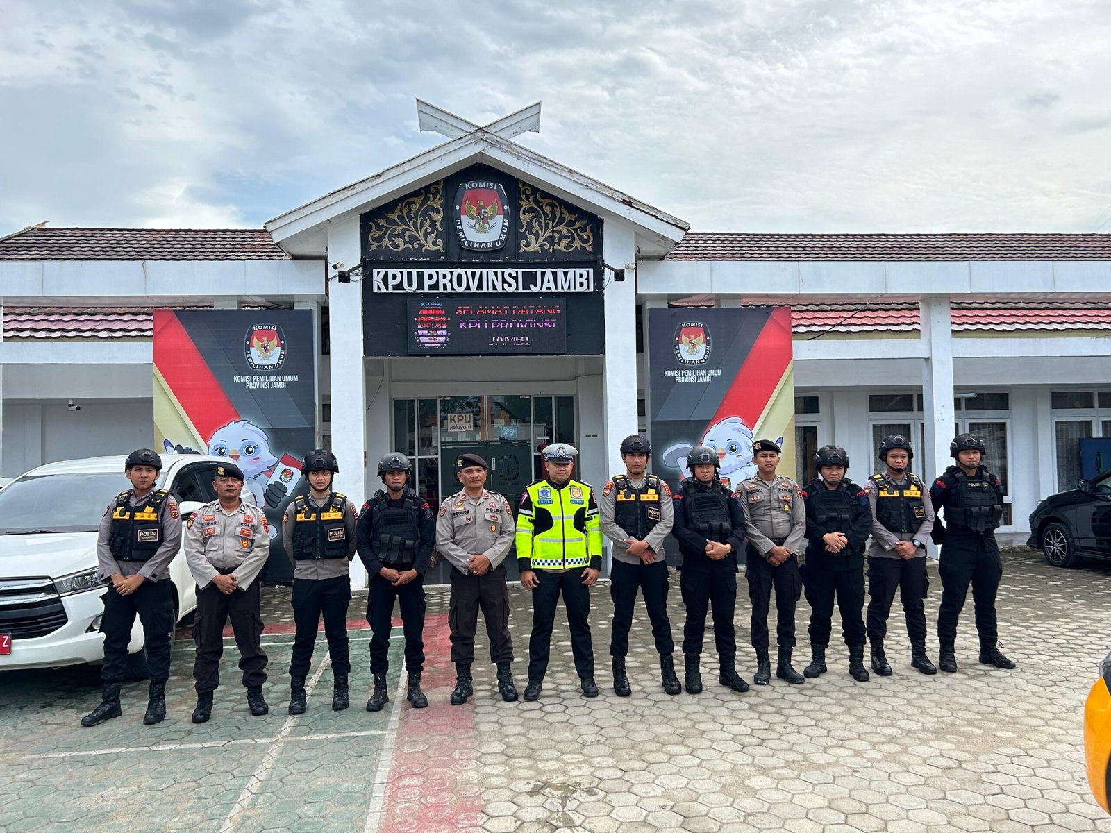 Satgas OMB Polda Jambi Laksanakan Patroli Skala Besar Pada Tahapan Kampanye Di Jambi